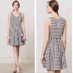 Saturday Sunday Anthropologie dress stripes medium